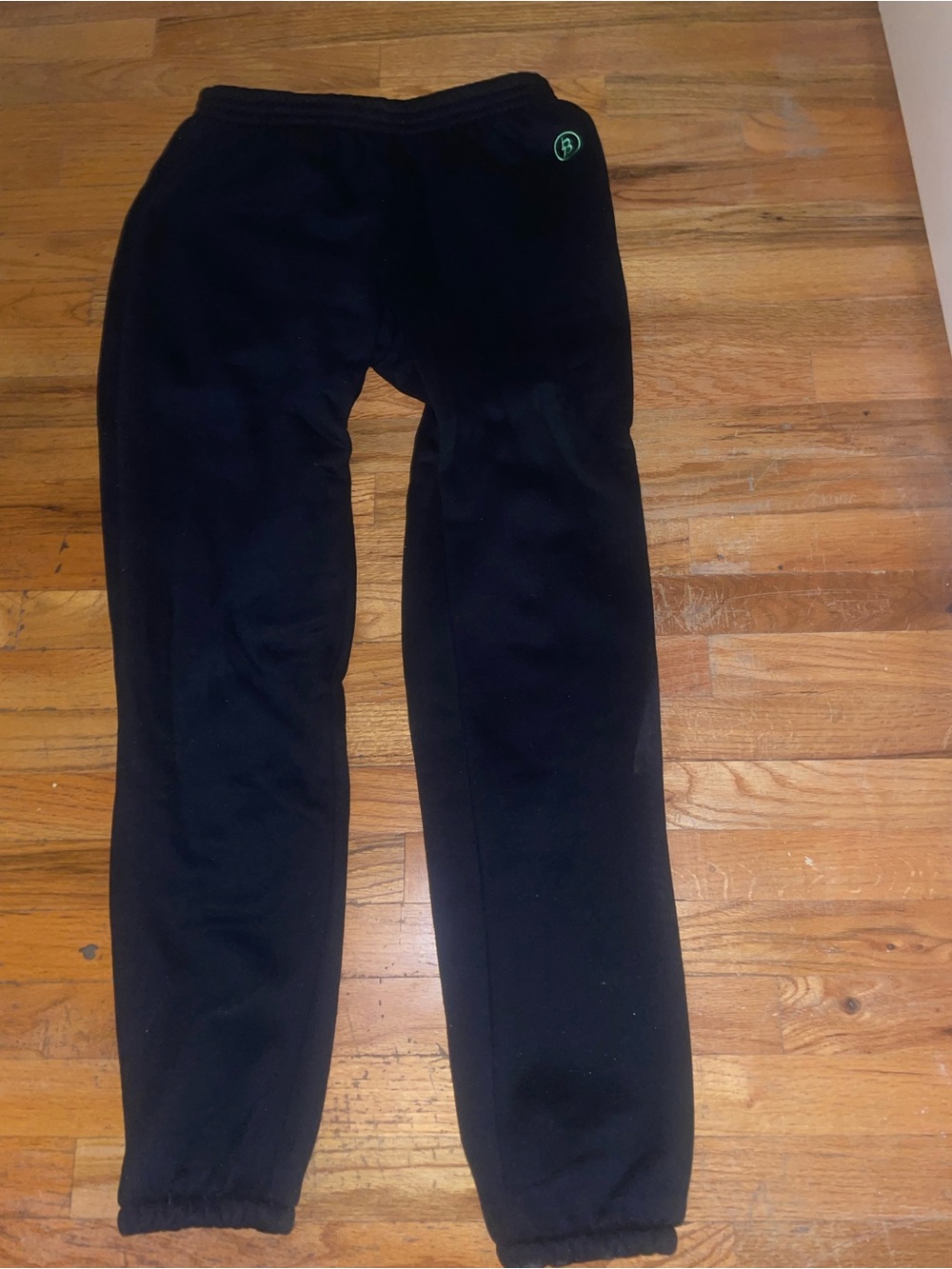 Body By Raven Tracy Black Fleece Jogger Pants